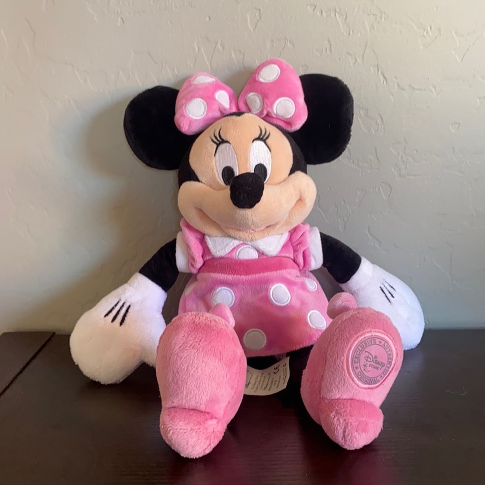 Disney Minnie Mouse Soft Toy inPink Dress 14””